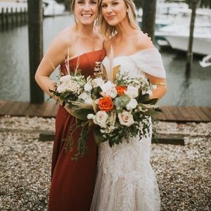 Cinnamon David’s Bridal Strapless Dress